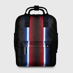 Рюкзак женский Color white blue red neon, цвет: 3D-принт