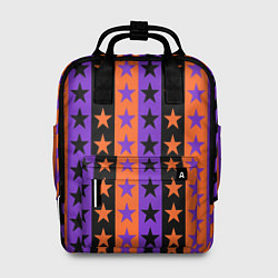 Женский рюкзак Звёзды Хэллоуина паттерн полосатый