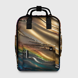 Женский рюкзак Переливающийся расплавленный металл