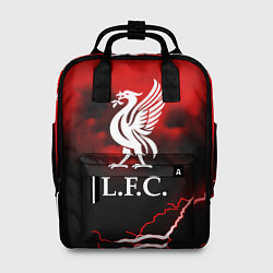 Женский рюкзак Ливерпуль шторм молнии красный