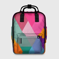 Женский рюкзак Разноцветные полигоны