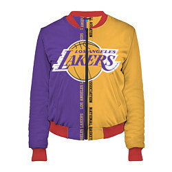 Бомбер женский NBA: LA Lakers, цвет: 3D-красный
