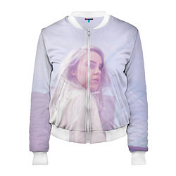 Бомбер женский Billie Eilish: Light Pink, цвет: 3D-белый