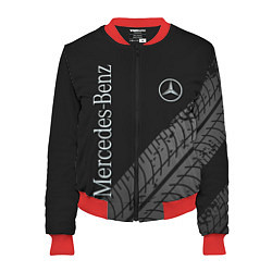 Бомбер женский Mercedes AMG: Street Style, цвет: 3D-красный