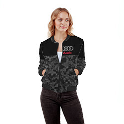 Бомбер женский AUDI, цвет: 3D-черный — фото 2