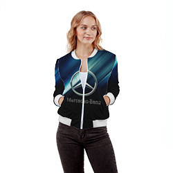 Бомбер женский Mercedes, цвет: 3D-белый — фото 2