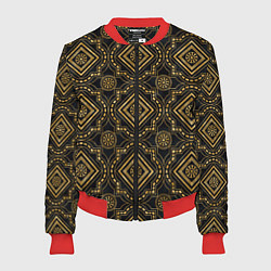 Бомбер женский Versace classic pattern, цвет: 3D-красный