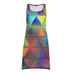 Туника женская Разноцветные треугольники, цвет: 3D-принт
