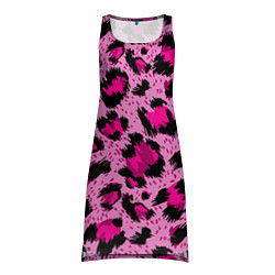 Туника женская Розовый леопард, цвет: 3D-принт
