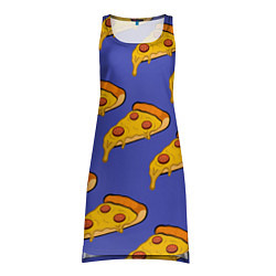Туника женская Кусочки пиццы, цвет: 3D-принт