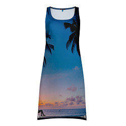 Туника женская Пляжное настроение цвета 3D-принт — фото 1