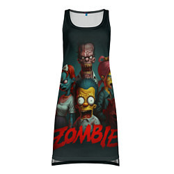 Туника женская Zombie simpsons, цвет: 3D-принт