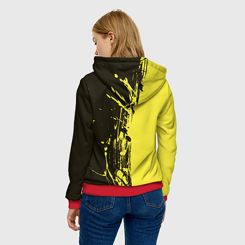 Женская толстовка Pikachu Pika Pika / 3D-Красный – фото 4