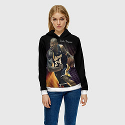 Толстовка-худи женская Kobe Bryant, цвет: 3D-белый — фото 2