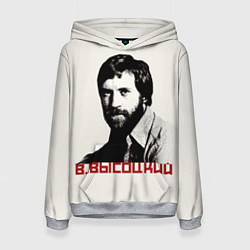 Толстовка-худи женская Высоцкий, цвет: 3D-меланж