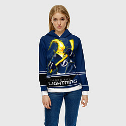Толстовка-худи женская Bay Lightning, цвет: 3D-белый — фото 2