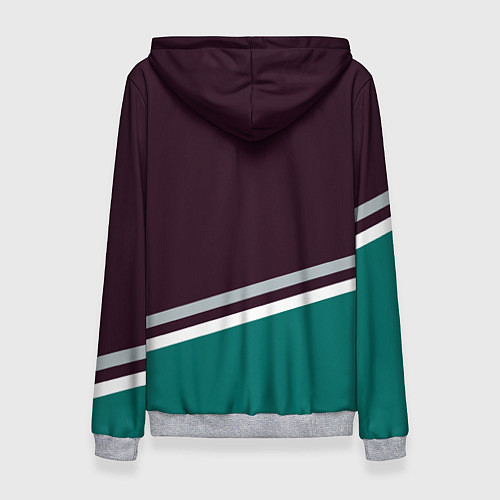 Женская толстовка Anaheim Ducks / 3D-Меланж – фото 2