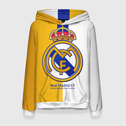 Толстовка-худи женская Real Madrid CF, цвет: 3D-белый