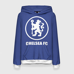 Толстовка-худи женская Chelsea FC, цвет: 3D-белый