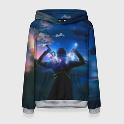 Толстовка-худи женская Мастера меча онлайн, цвет: 3D-меланж