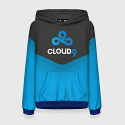 Толстовка-худи женская Cloud 9 Uniform, цвет: 3D-синий