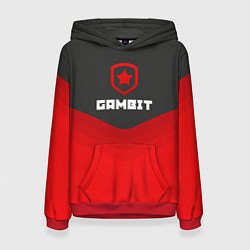 Толстовка-худи женская Gambit Gaming Uniform, цвет: 3D-красный