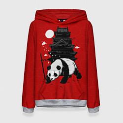 Толстовка-худи женская Panda Warrior, цвет: 3D-меланж