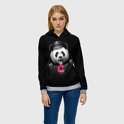 Толстовка-худи женская Donut Panda, цвет: 3D-меланж — фото 2