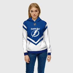 Толстовка-худи женская NHL: Tampa Bay Lightning, цвет: 3D-синий — фото 2