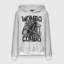 Толстовка-худи женская Combo Wombo, цвет: 3D-белый