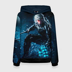 Толстовка-худи женская Metal gear solid 4, цвет: 3D-черный