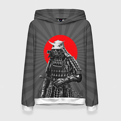 Толстовка-худи женская Мертвый самурай, цвет: 3D-белый