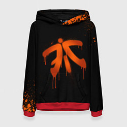 Толстовка-худи женская Fnatic: Black collection, цвет: 3D-красный