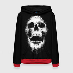 Толстовка-худи женская Evil Skull, цвет: 3D-красный