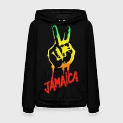 Толстовка-худи женская Ямайка, цвет: 3D-черный