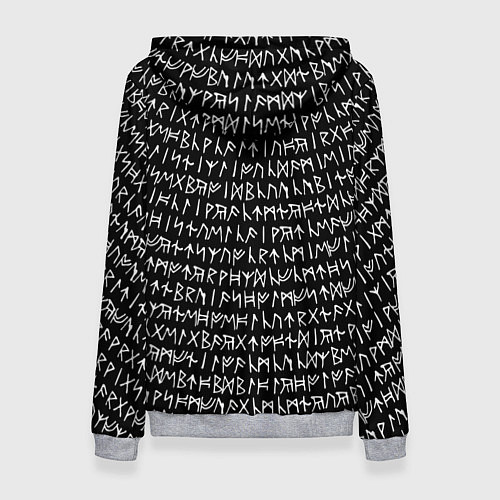 Женская толстовка Руны / 3D-Меланж – фото 2