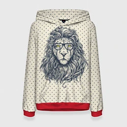 Толстовка-худи женская SWAG Lion, цвет: 3D-красный