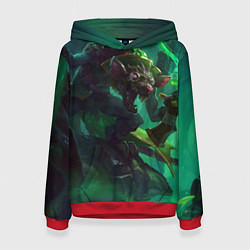 Толстовка-худи женская Twitch, цвет: 3D-красный