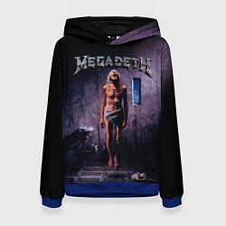 Толстовка-худи женская Megadeth: Madness, цвет: 3D-синий