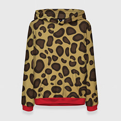 Толстовка-худи женская Пантера, цвет: 3D-красный