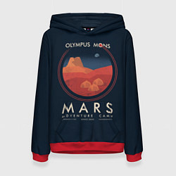 Толстовка-худи женская Mars Adventure Camp, цвет: 3D-красный