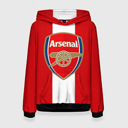 Толстовка-худи женская Arsenal FC: Red line, цвет: 3D-черный