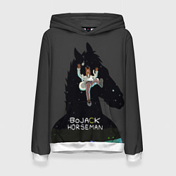 Толстовка-худи женская Bojack Horseman, цвет: 3D-белый