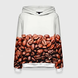 Толстовка-худи женская Coffee, цвет: 3D-белый