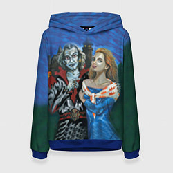 Толстовка-худи женская Король и Шут, цвет: 3D-синий