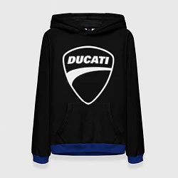 Толстовка-худи женская Ducati, цвет: 3D-синий