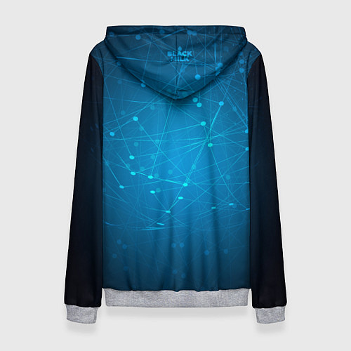 Женская толстовка Bitcoin Blue / 3D-Меланж – фото 2