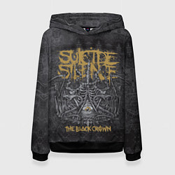 Толстовка-худи женская Suicide Silence: The Black Crown цвета 3D-черный — фото 1