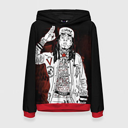 Толстовка-худи женская Lil Wayne: street style, цвет: 3D-красный