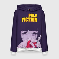 Толстовка-худи женская Pulp Fiction: Dope Heart, цвет: 3D-белый